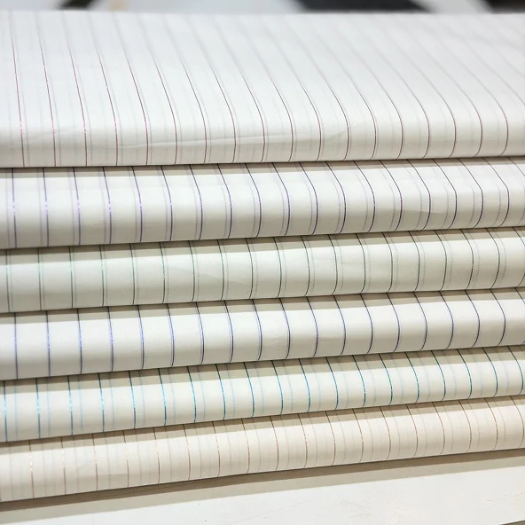 Natural White Multicolour Zari Lining