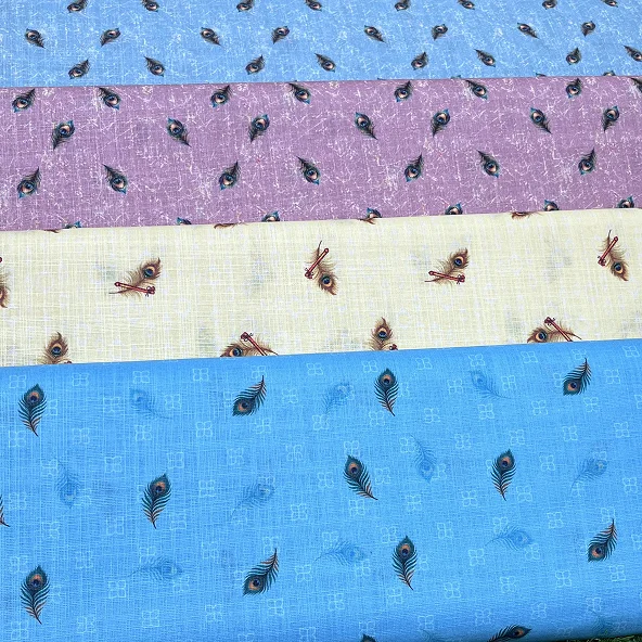 Khadi Morpankh Digital Print