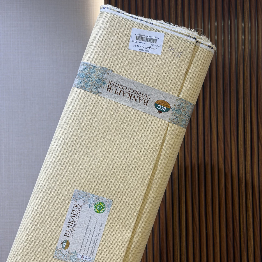 Rangoli Jute shirting Fabric Stiff finish