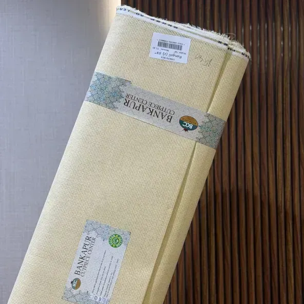 Rangoli Jute shirting Fabric Stiff finish