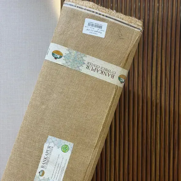 Rangoli Jute shirting Fabric Stiff finish