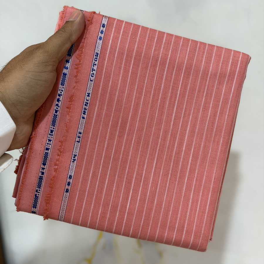 Armani linen strips cotton